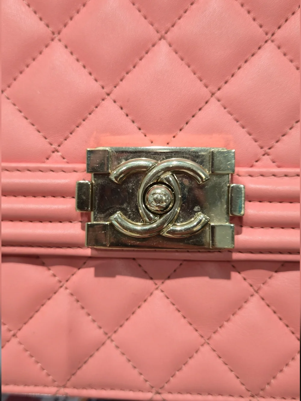 CHANEL Norrh South Boy With Champagne Gold Hardware - Picture 6 of 11